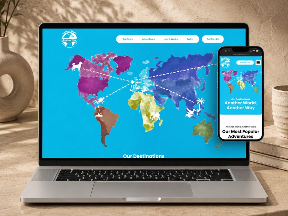 Another World, Another Way, Website Design & Development
