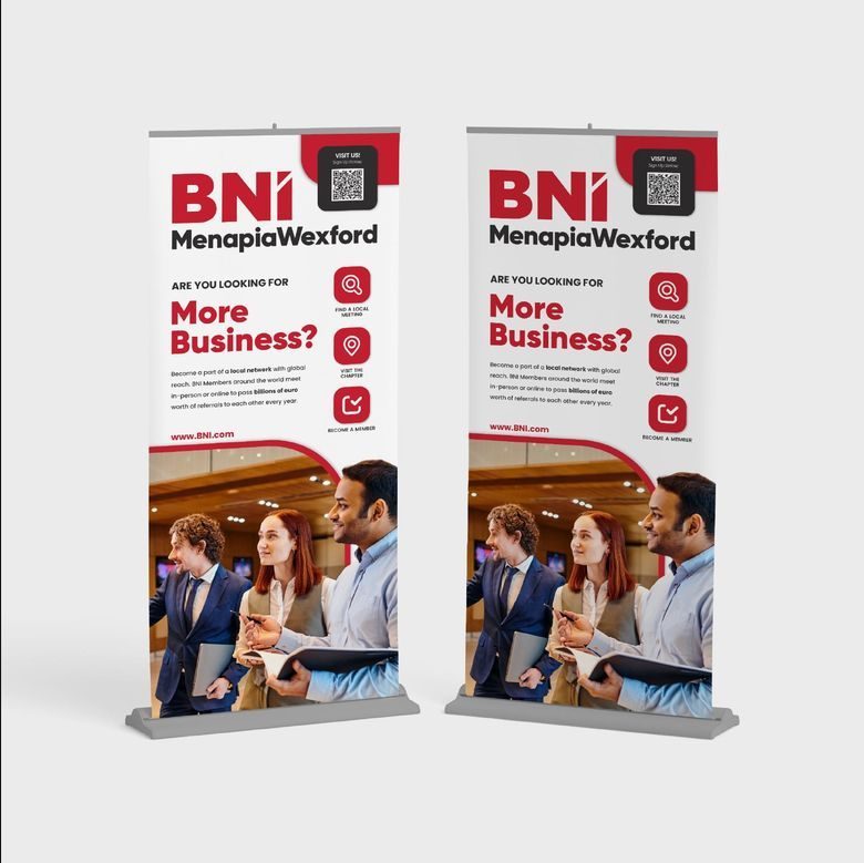 BNI Menapia Wexford, Pull-Up Banner Design