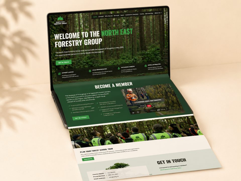 NE Forestry Group, Website design & development