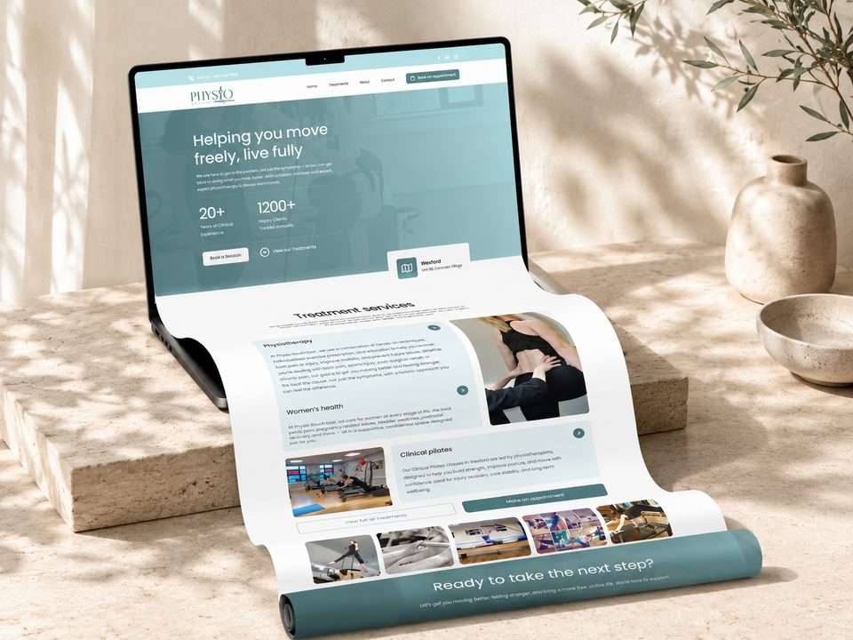Physio South East, Website Design & Development