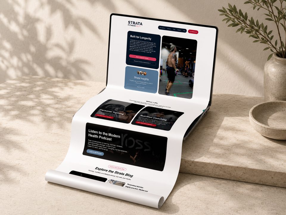 Strata Fitness, Website Design & Development