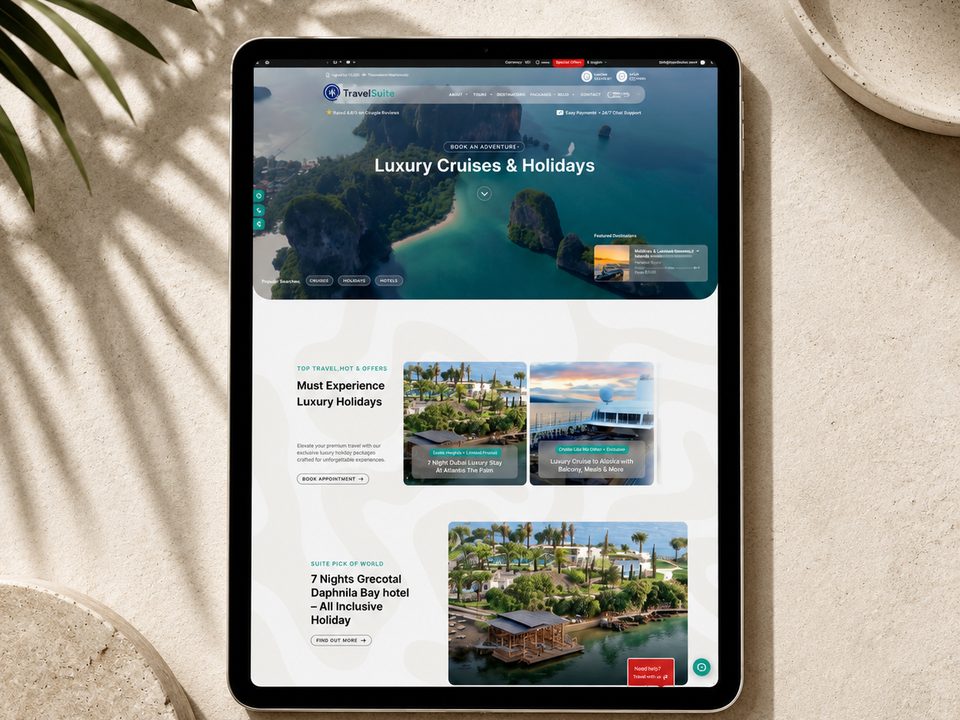 The Travel Suite, Website Design & Development