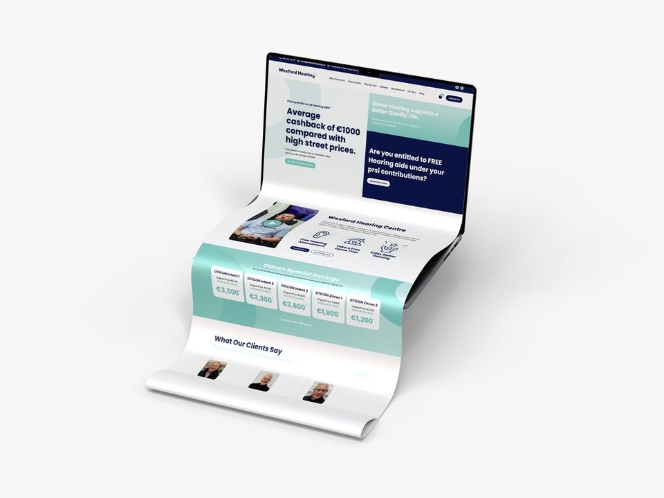 Wexford Hearing, Website Design & Development